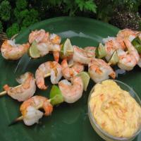 Barbecued Shrimp With Mango Lime Mayonnaise_image