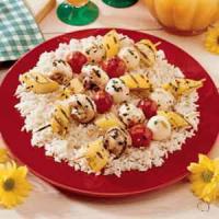 Vegetable Kabobs with Rice image