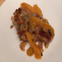 Chicken With Peaches and Basil image