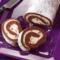Chocolate Cannoli Cake Roll image