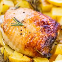 One-Pan Honey Lemon Chicken and Roasted Potatoes_image