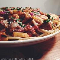 Yellow Squash with Sausage and Pasta_image