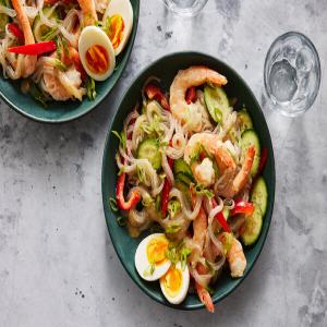 Glass Noodles With Shrimp and Spicy Mustard Sauce image