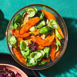 Brown butter carrots & sprout petals image