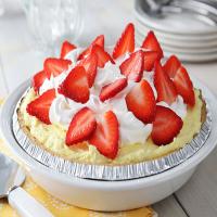Fluffy Lemon-Strawberry Pie image