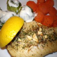 Salmon or Tuna Steak With Garlic and Parsley_image