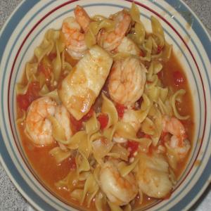 Shrimp and Scallops With Pasta. image