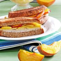 Peach Turkey Sandwiches image