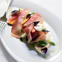 Melon-and-Peach Salad with Prosciutto and Mozzarella Recipe - (4.5/5)_image
