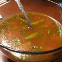 Veggie Soup with Basil Sauce_image