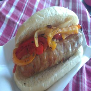 Air Fryer Italian Sausages, Peppers, and Onions_image