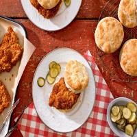Fried Chicken Biscuits With Hot Honey Butter image