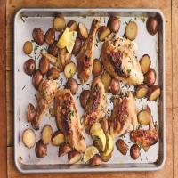 Slow Cooker Miso-Butter Roast Chicken and Potatoes image
