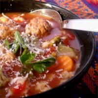 Hearty Italian Meatball Soup image