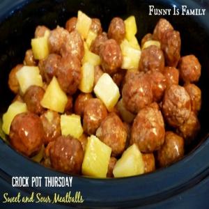 Easy Crock Pot Sweet and Sour Meatballs_image