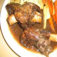 Braised Lamb Shanks With Caramelized Vegetables image