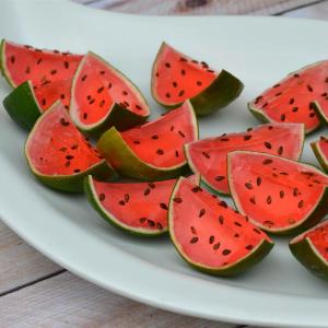 Sliced Watermelon Jell-O® Shots_image