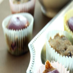 Blueberry Muffins with Lemon Blackberry Glaze_image