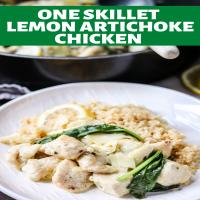 One Skillet Lemon Artichoke Chicken_image