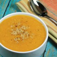 Creamy Butternut Squash Soup with Fresh Ginger and Quinoa_image