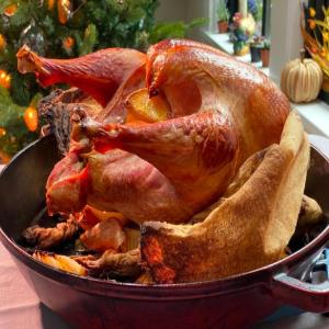 Mezcal-and-Maple-Roasted Turkey in Cheesecloth_image