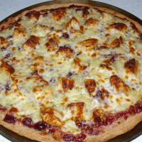 Brie Cranberry and Chicken Pizza image