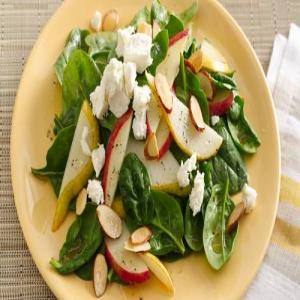 Gluten-Free Pear and Apple Salads with Goat Cheese and Almonds_image