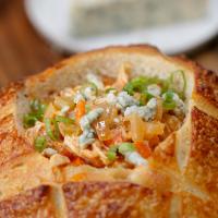 Hearty Buffalo Chicken Soup With Blue Cheese And Scallions Recipe by Tasty_image
