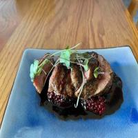 Grilled Spiced Duck Breast with Blackberries image