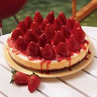Strawberry Topped Cheesecake image