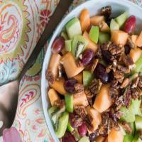 Spiced Honey Fruit Salad with Pecans image
