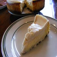 Cheese Pie With Sour Cream Topping image