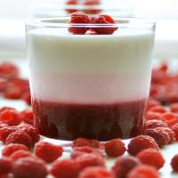 Must Try Low Fat Raspberry Dessert (Panna Cotta-Ish) image