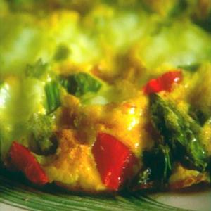 Frittata with Asparagus, Tomato, and Fontina image