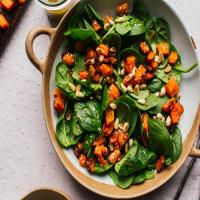 Pumpkin (Squash) & Spinach Salad image