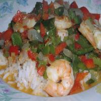 Spicy Stir Fried Shrimp and Peppers image