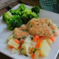 Skillet Chicken with Potatoes and Tomatoes image
