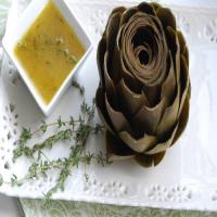 Whole Artichokes with Lemon-Thyme Dipping Sauce_image