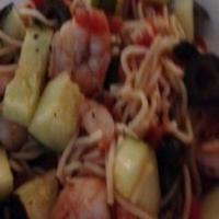 Shrimp with Lemon, Angel Hair Pasta and Zucchini_image