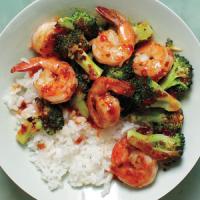 Spicy Shrimp-and-Broccoli Stir-Fry image