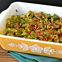 Cheesy Green Beans with Bacon image