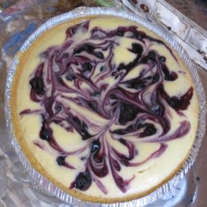 Blueberry Swirl Cheesecake image