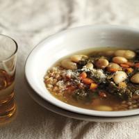 Italian White-Bean-and-Mustard-Greens Soup image