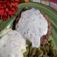 Country Fried Hamburger Steaks With Gravy_image