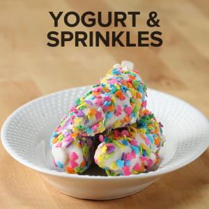 Yogurt & Sprinkles Frozen Banana Recipe by Tasty image