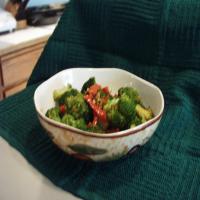 Festive Broccoli with Buttered Red Pepper image