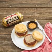 Spicy Sausage and Biscuit Sandwich image