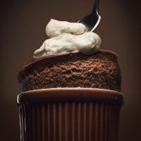 Milk Chocolate Soufflés with Nougat Whip image