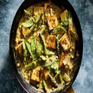 Green Curry Glazed Tofu_image