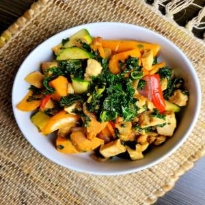 Kale and Chicken Stir-Fry image